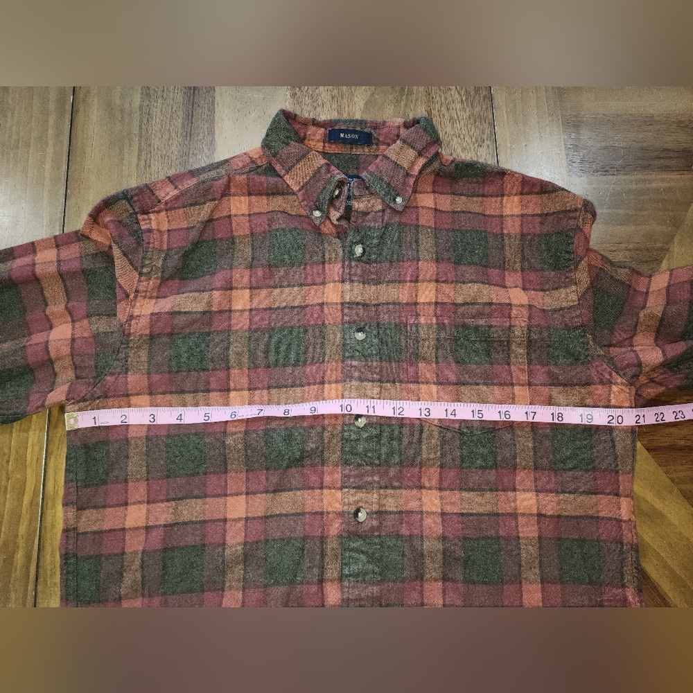 Pendleton Button Down Plaid Flannel Shirt Sz Medi… - image 4
